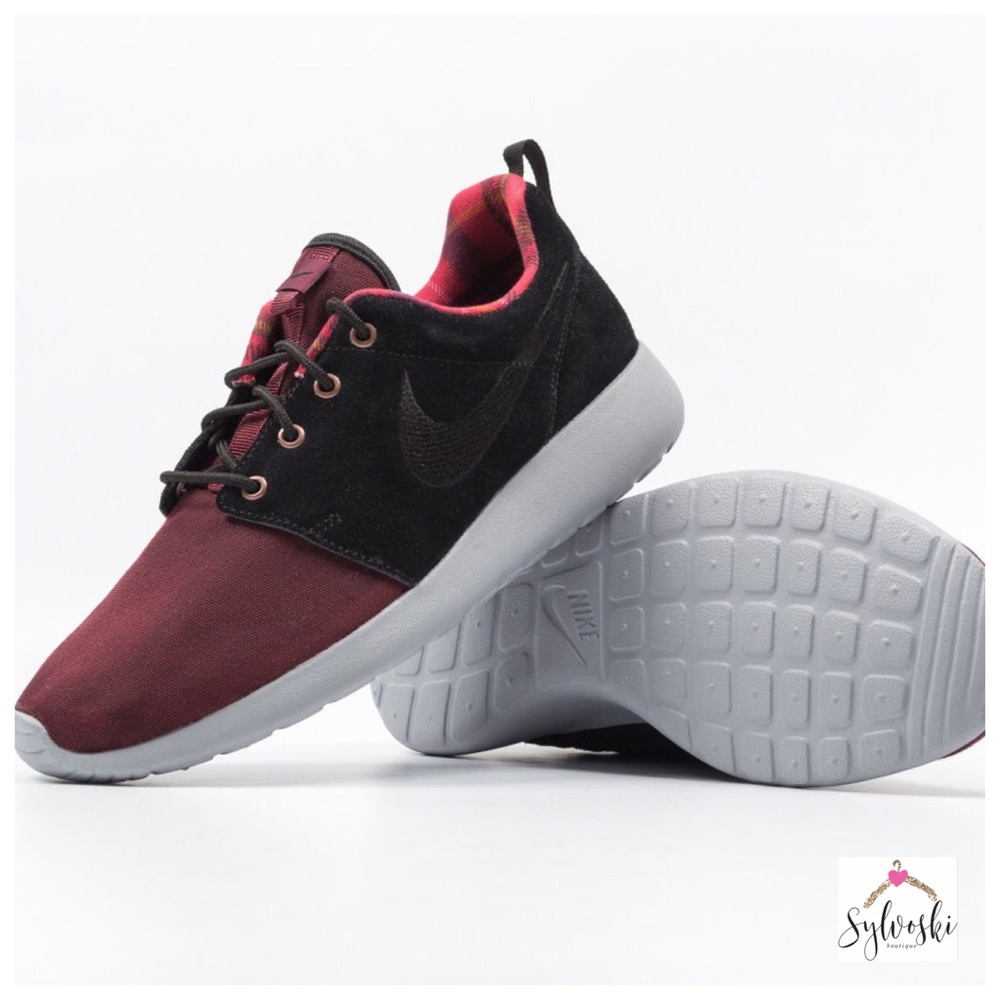 🆕NIKE Men's Roshe One Premium, Night Maroon/Black - Picture 3 of 8